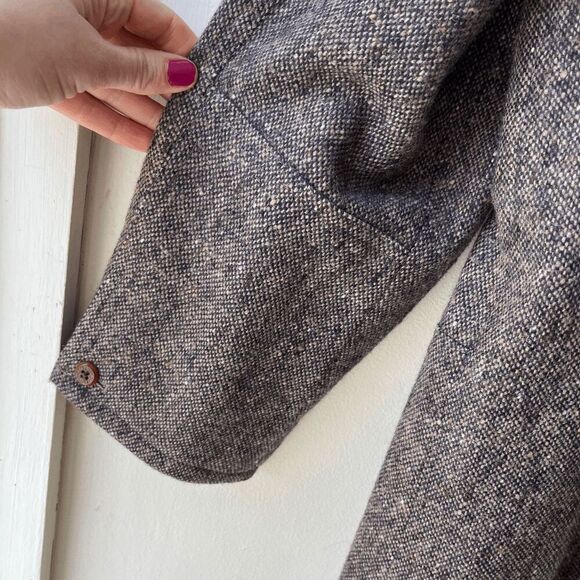 Orvis Vintage 90s Brown 100% Wool Tweed Workwear Chore Jacket Utility, XL - Picture 6 of 11